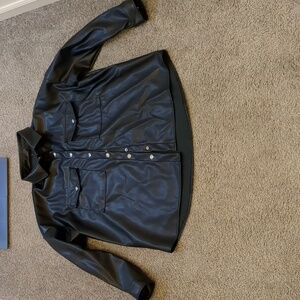 Faux Leather Jacker